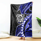 Canterbury Bankstown Bulldogs Blanket Polynesian Tribal Tattoo Pacific Sport Art