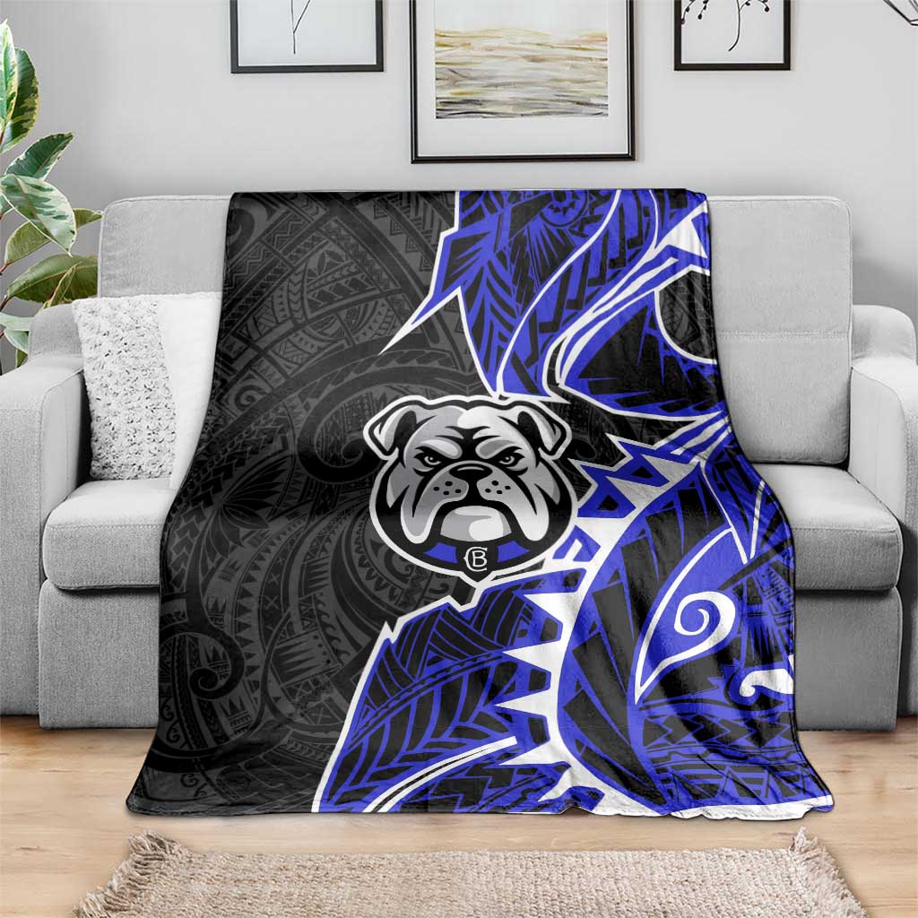 Canterbury Bankstown Bulldogs Blanket Polynesian Tribal Tattoo Pacific Sport Art