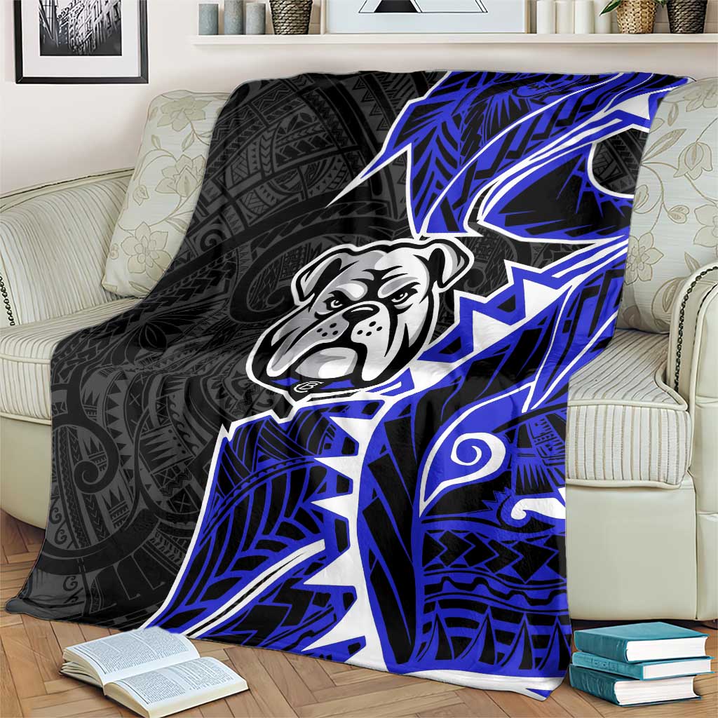 Canterbury Bankstown Bulldogs Blanket Polynesian Tribal Tattoo Pacific Sport Art