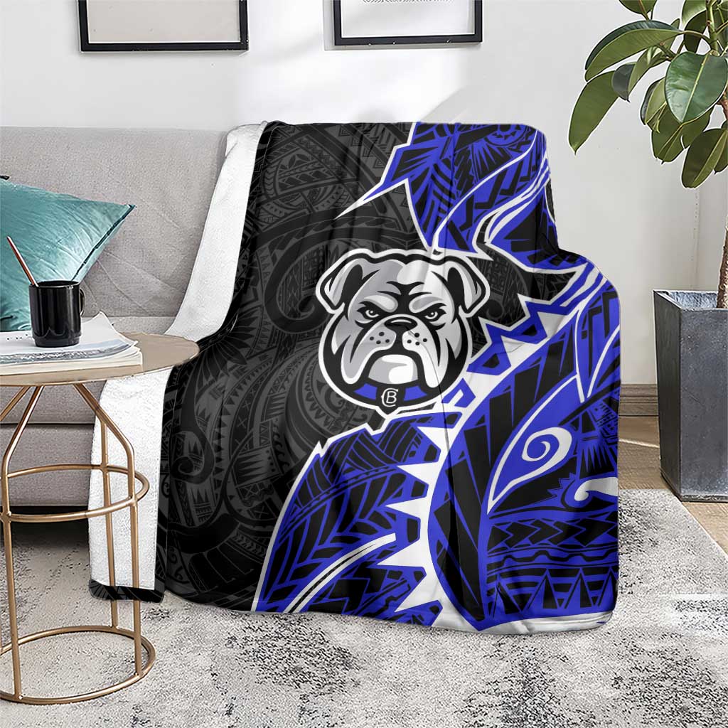 Canterbury Bankstown Bulldogs Blanket Polynesian Tribal Tattoo Pacific Sport Art