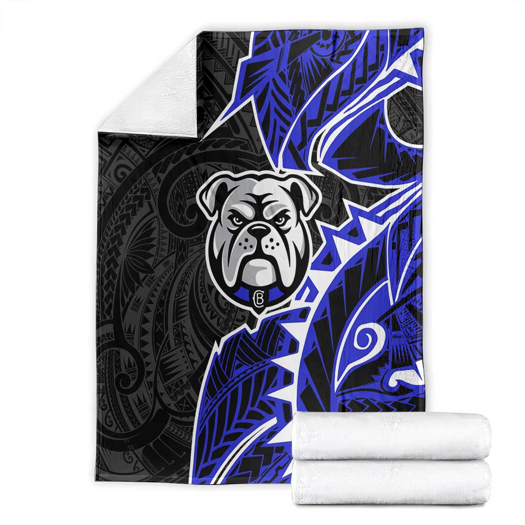Canterbury Bankstown Bulldogs Blanket Polynesian Tribal Tattoo Pacific Sport Art