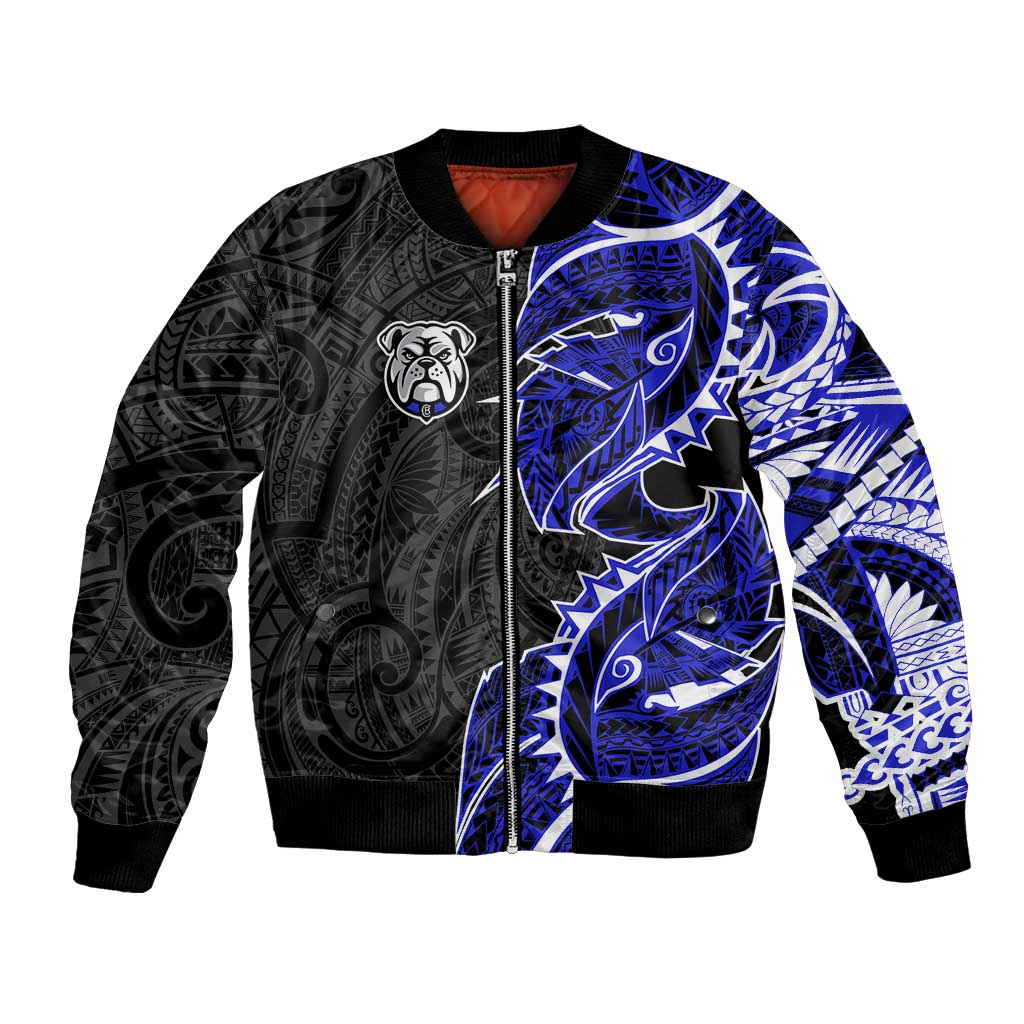 Canterbury Bankstown Bulldogs Bomber Jacket Polynesian Tribal Tattoo Pacific Sport Art
