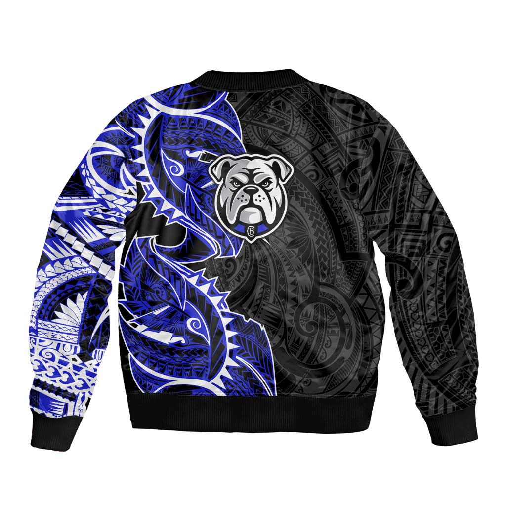 Canterbury Bankstown Bulldogs Bomber Jacket Polynesian Tribal Tattoo Pacific Sport Art