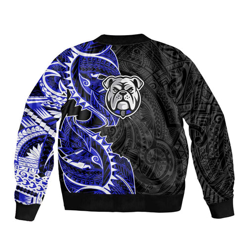Canterbury Bankstown Bulldogs Bomber Jacket Polynesian Tribal Tattoo Pacific Sport Art