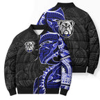 Canterbury Bankstown Bulldogs Bomber Puffer Jacket Polynesian Tribal Tattoo Pacific Sport Art