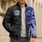 Canterbury Bankstown Bulldogs Bomber Puffer Jacket Polynesian Tribal Tattoo Pacific Sport Art