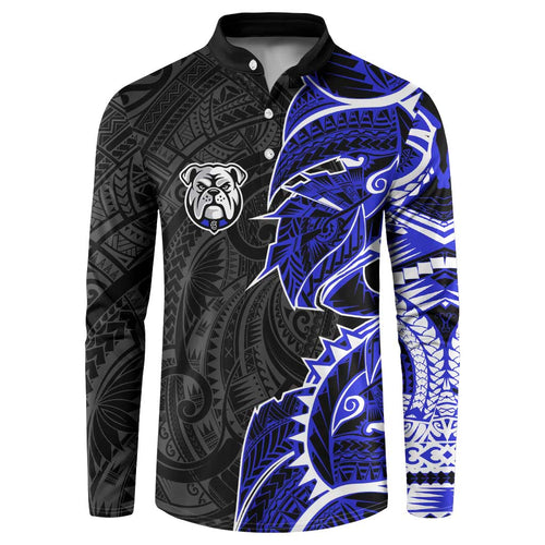 Canterbury Bankstown Bulldogs Button Sweatshirt Polynesian Tribal Tattoo Pacific Sport Art