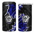 Canterbury Bankstown Bulldogs 4 in 1 Can Cooler Tumbler Polynesian Tribal Tattoo Pacific Sport Art
