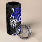 Canterbury Bankstown Bulldogs 4 in 1 Can Cooler Tumbler Polynesian Tribal Tattoo Pacific Sport Art