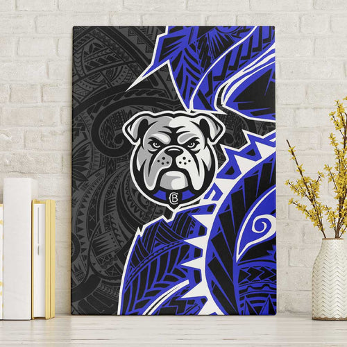 Canterbury Bankstown Bulldogs Canvas Wall Art Polynesian Tribal Tattoo Pacific Sport Art