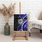 Canterbury Bankstown Bulldogs Canvas Wall Art Polynesian Tribal Tattoo Pacific Sport Art