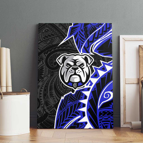Canterbury Bankstown Bulldogs Canvas Wall Art Polynesian Tribal Tattoo Pacific Sport Art