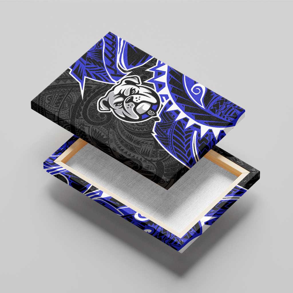 Canterbury Bankstown Bulldogs Canvas Wall Art Polynesian Tribal Tattoo Pacific Sport Art