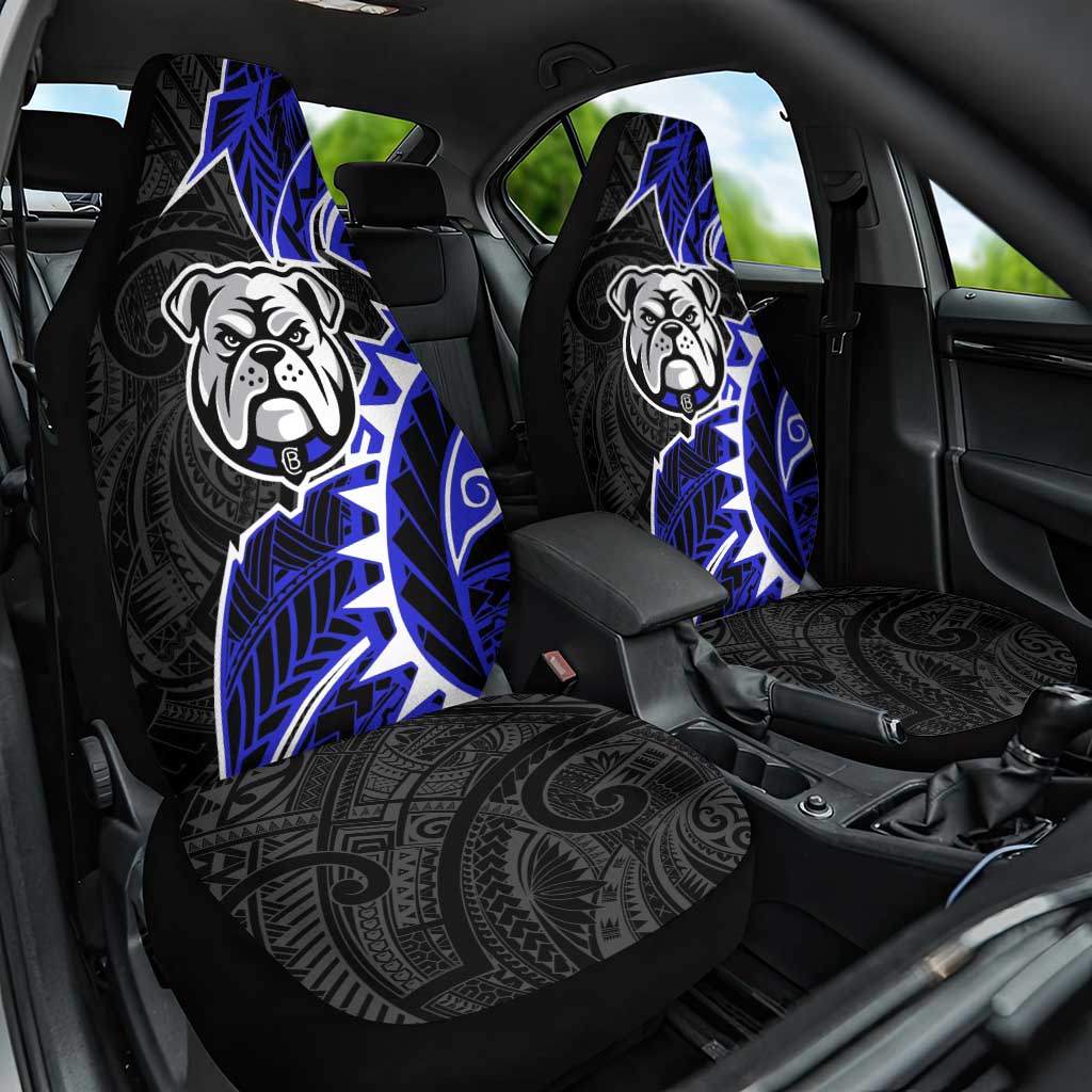 Canterbury Bankstown Bulldogs Car Seat Cover Polynesian Tribal Tattoo Pacific Sport Art
