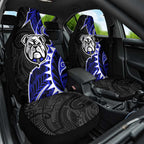 Canterbury Bankstown Bulldogs Car Seat Cover Polynesian Tribal Tattoo Pacific Sport Art