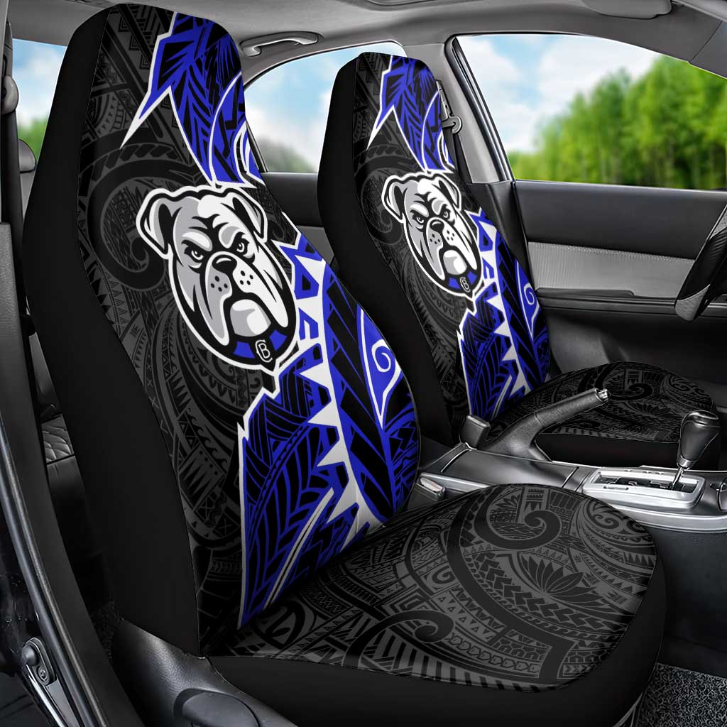 Canterbury Bankstown Bulldogs Car Seat Cover Polynesian Tribal Tattoo Pacific Sport Art