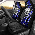 Canterbury Bankstown Bulldogs Car Seat Cover Polynesian Tribal Tattoo Pacific Sport Art