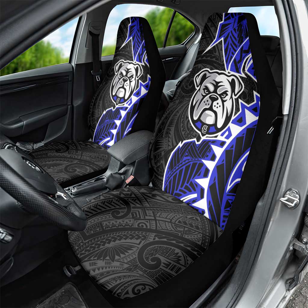 Canterbury Bankstown Bulldogs Car Seat Cover Polynesian Tribal Tattoo Pacific Sport Art