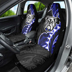 Canterbury Bankstown Bulldogs Car Seat Cover Polynesian Tribal Tattoo Pacific Sport Art