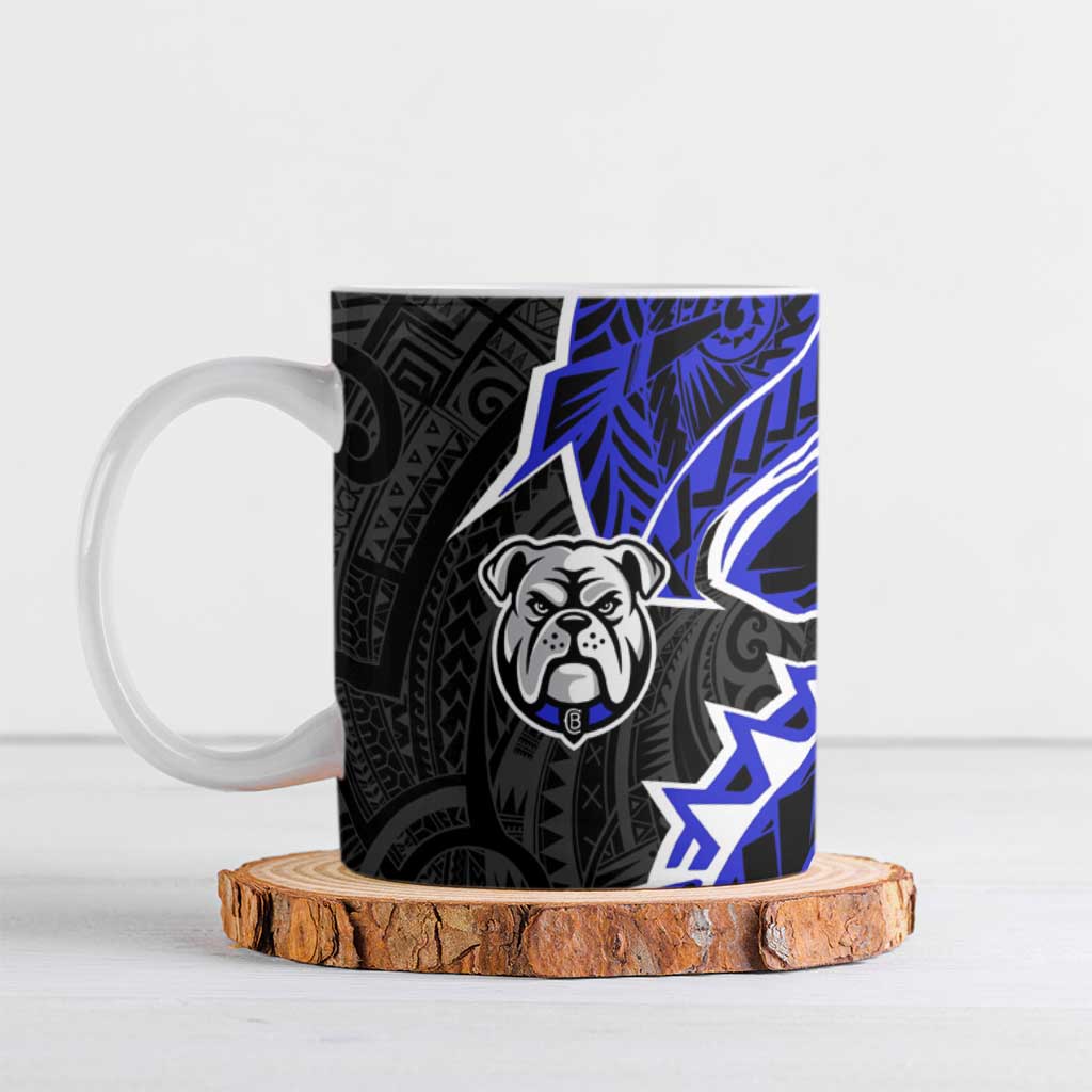 Canterbury Bankstown Bulldogs Ceramic Mug Polynesian Tribal Tattoo Pacific Sport Art