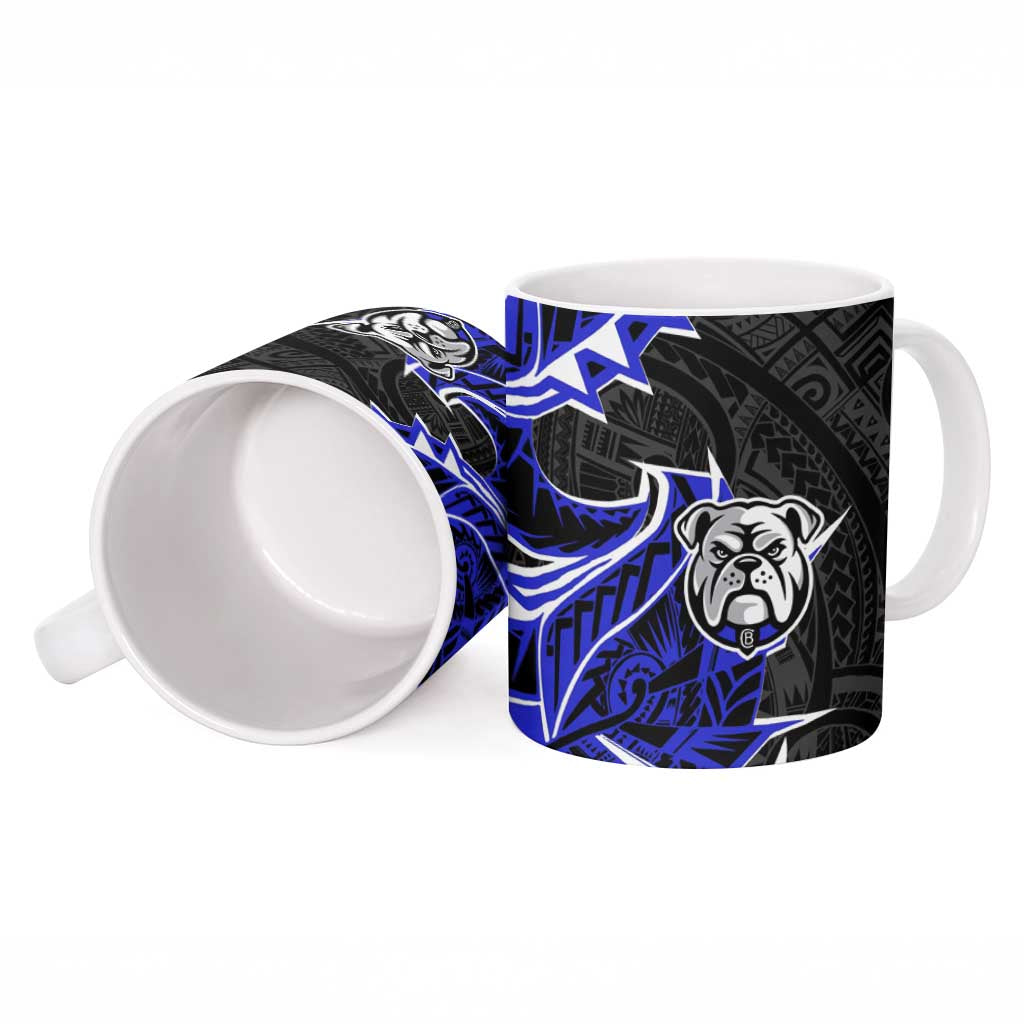 Canterbury Bankstown Bulldogs Ceramic Mug Polynesian Tribal Tattoo Pacific Sport Art