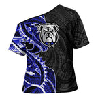 Canterbury Bankstown Bulldogs Cross Shoulder Shirt Polynesian Tribal Tattoo Pacific Sport Art