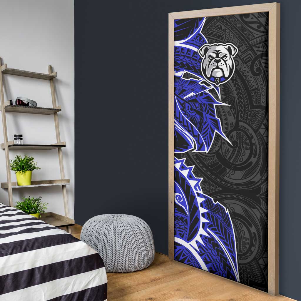 Canterbury Bankstown Bulldogs Door Cover Polynesian Tribal Tattoo Pacific Sport Art