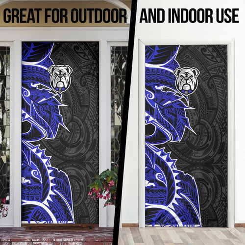 Canterbury Bankstown Bulldogs Door Cover Polynesian Tribal Tattoo Pacific Sport Art
