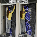 Canterbury Bankstown Bulldogs Door Cover Polynesian Tribal Tattoo Pacific Sport Art