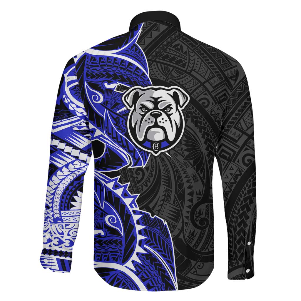 Canterbury Bankstown Bulldogs Family Matching Mermaid Dress and Hawaiian Shirt Polynesian Tribal Tattoo Pacific Sport Art