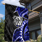 Canterbury Bankstown Bulldogs Garden Flag Polynesian Tribal Tattoo Pacific Sport Art