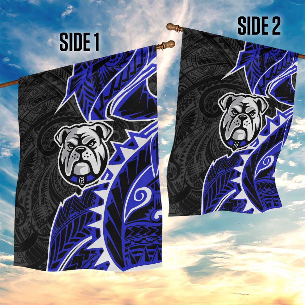 Canterbury Bankstown Bulldogs Garden Flag Polynesian Tribal Tattoo Pacific Sport Art