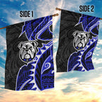 Canterbury Bankstown Bulldogs Garden Flag Polynesian Tribal Tattoo Pacific Sport Art