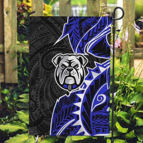 Canterbury Bankstown Bulldogs Garden Flag Polynesian Tribal Tattoo Pacific Sport Art