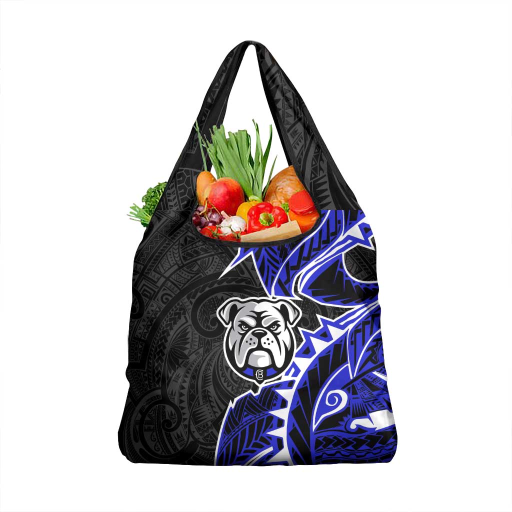 Canterbury Bankstown Bulldogs Grocery Bag Polynesian Tribal Tattoo Pacific Sport Art