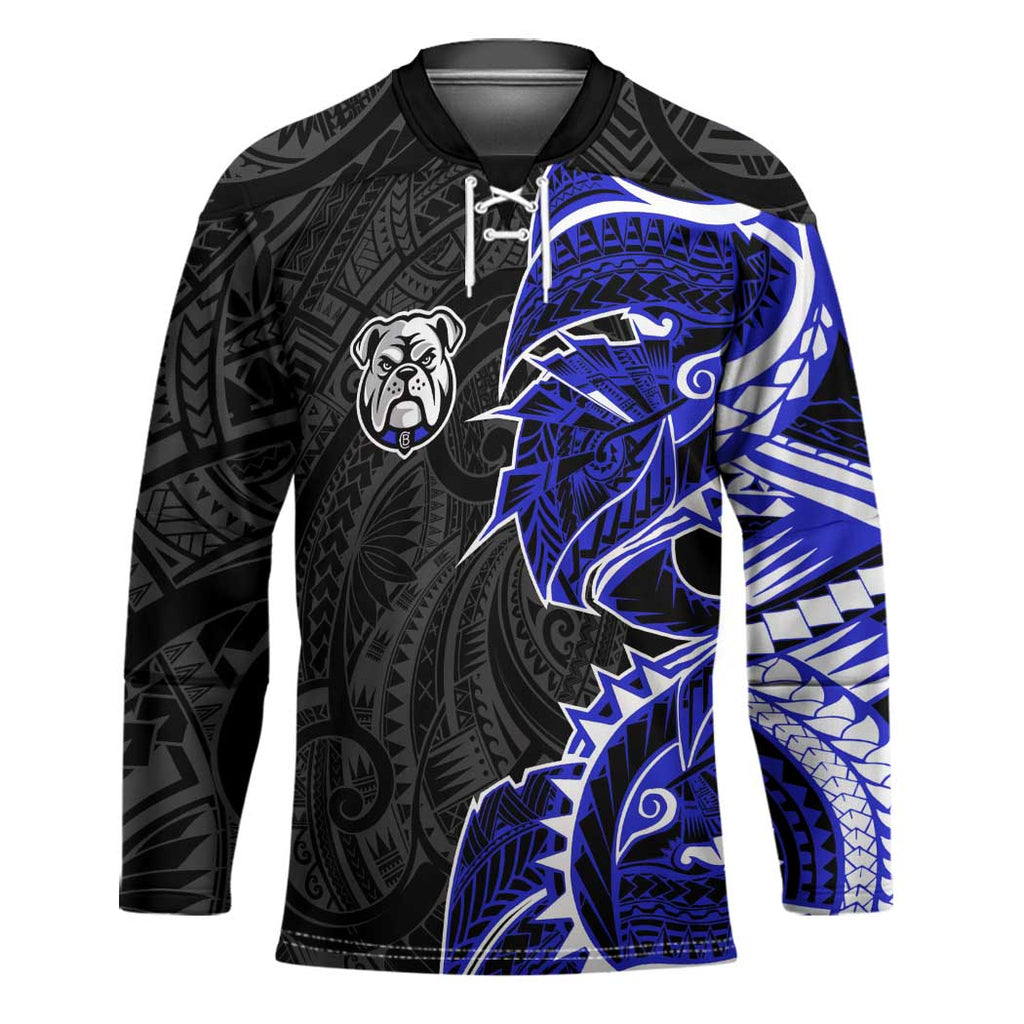 Canterbury Bankstown Bulldogs Hockey Jersey Polynesian Tribal Tattoo Pacific Sport Art