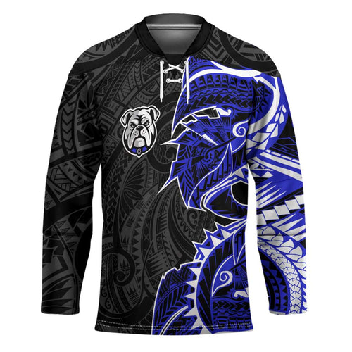 Canterbury Bankstown Bulldogs Hockey Jersey Polynesian Tribal Tattoo Pacific Sport Art