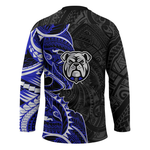 Canterbury Bankstown Bulldogs Hockey Jersey Polynesian Tribal Tattoo Pacific Sport Art