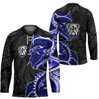Canterbury Bankstown Bulldogs Hockey Jersey Polynesian Tribal Tattoo Pacific Sport Art