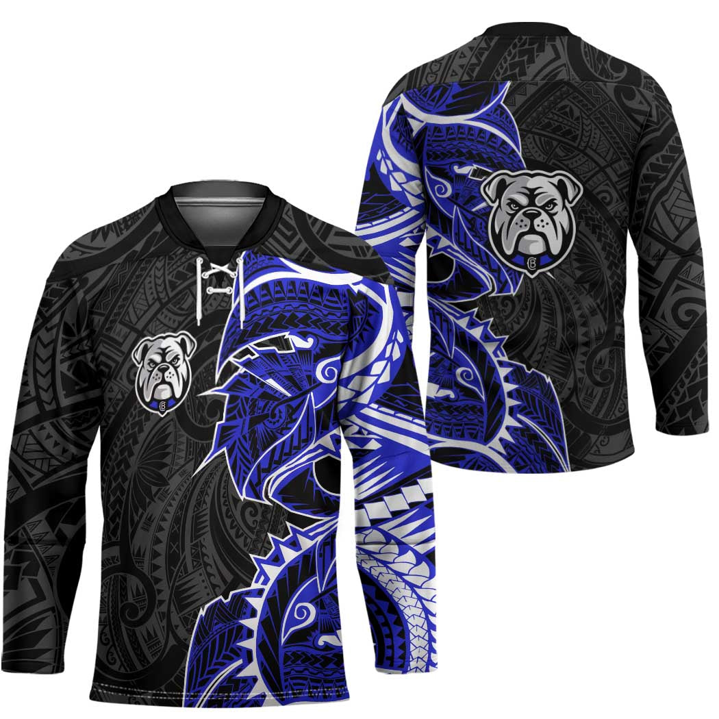 Canterbury Bankstown Bulldogs Hockey Jersey Polynesian Tribal Tattoo Pacific Sport Art