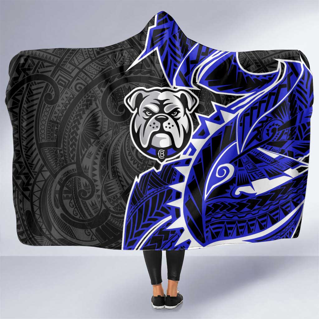 Canterbury Bankstown Bulldogs Hooded Blanket Polynesian Tribal Tattoo Pacific Sport Art