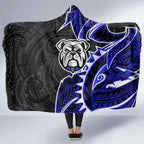 Canterbury Bankstown Bulldogs Hooded Blanket Polynesian Tribal Tattoo Pacific Sport Art