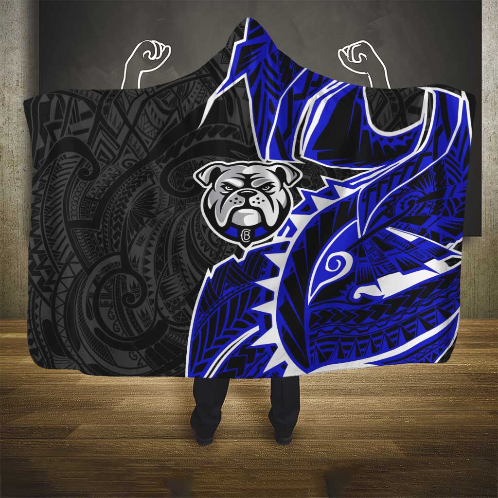 Canterbury Bankstown Bulldogs Hooded Blanket Polynesian Tribal Tattoo Pacific Sport Art