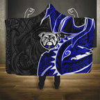 Canterbury Bankstown Bulldogs Hooded Blanket Polynesian Tribal Tattoo Pacific Sport Art