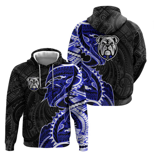 Canterbury Bankstown Bulldogs Hoodie Polynesian Tribal Tattoo Pacific Sport Art