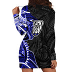 Canterbury Bankstown Bulldogs Hoodie Dress Polynesian Tribal Tattoo Pacific Sport Art