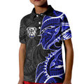 Canterbury Bankstown Bulldogs Kid Polo Shirt Polynesian Tribal Tattoo Pacific Sport Art