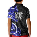 Canterbury Bankstown Bulldogs Kid Polo Shirt Polynesian Tribal Tattoo Pacific Sport Art