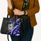 Canterbury Bankstown Bulldogs Leather Bag Polynesian Tribal Tattoo Pacific Sport Art
