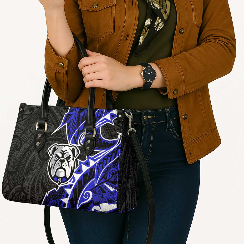 Canterbury Bankstown Bulldogs Leather Bag Polynesian Tribal Tattoo Pacific Sport Art